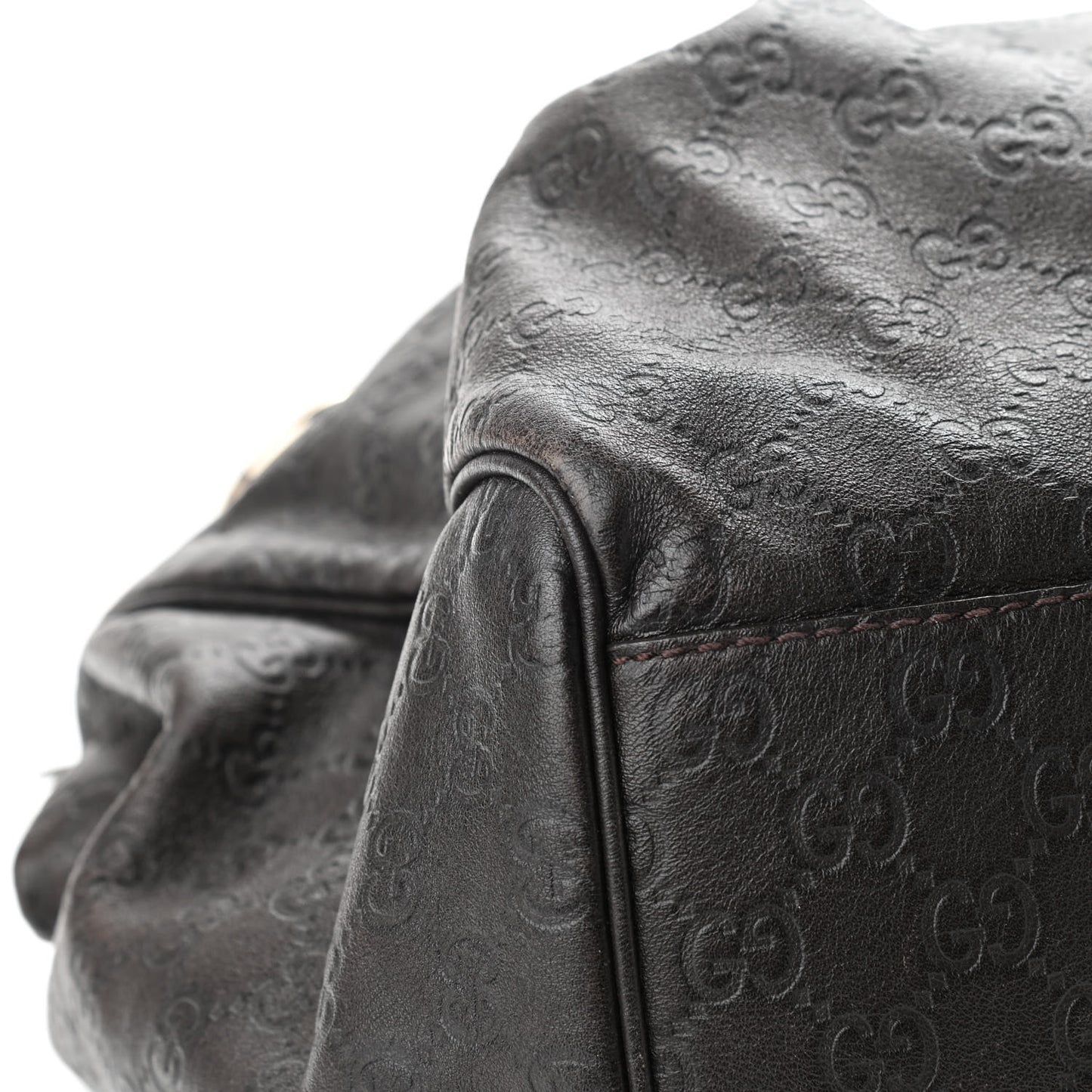 Guccissima Vitello Tender Large Sukey Tote Testa di Moro