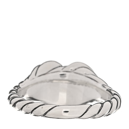 David Yurman Sterling Silver 9mm Sculpted Cable Heart Pinky Ring 44 3 3 of 4