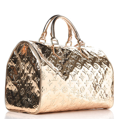 Louis Vuitton Monogram Miroir Speedy 35 Gold 3 of 7