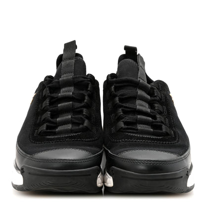 Chanel Velvet Calfskin Mixed Fibers CC Sneakers 38 Black 3 of 9