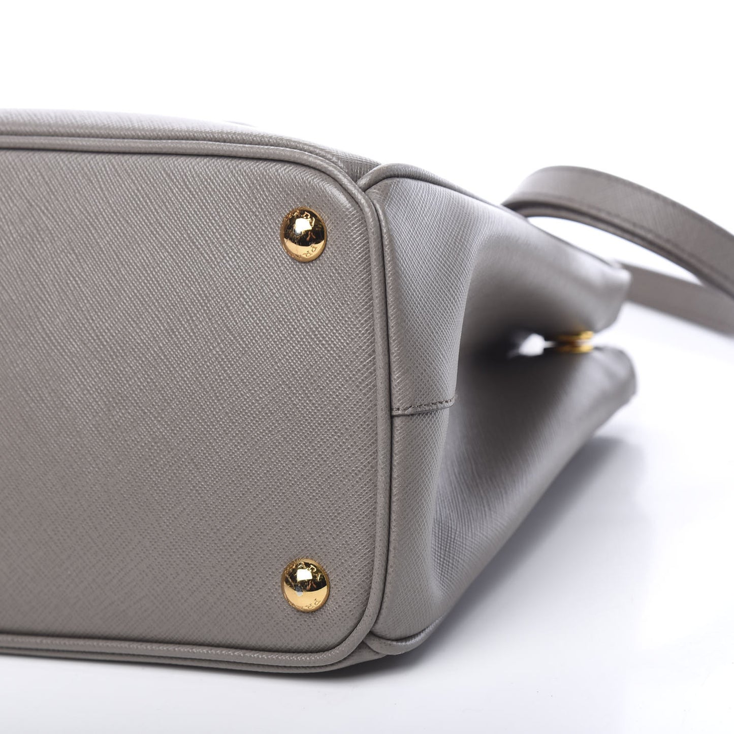 Saffiano Small Galleria Double Zip Tote Argilla