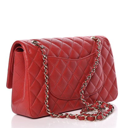 Chanel Caviar Quilted Medium Double Flap Red 3 of 11