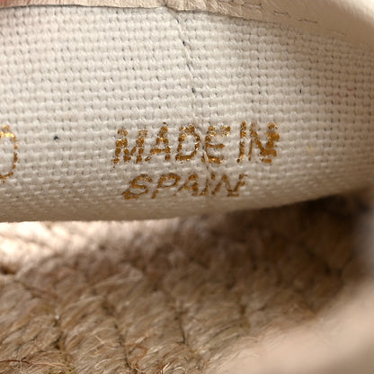 Gucci Monogram Patches Ankle Wrap Platform 35/120mm Espadrille Wedges 35 Beige White 11 of 12