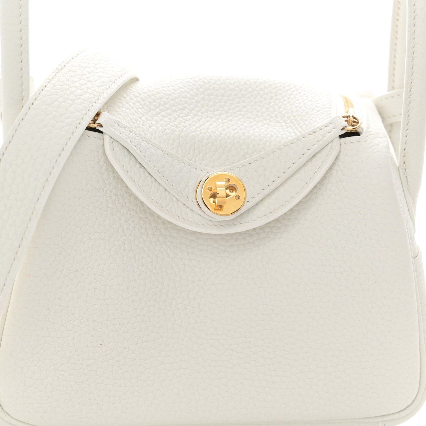 Taurillon Clemence Mini Lindy 20 New White