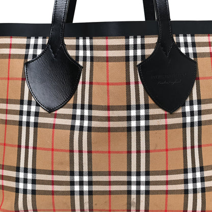 Burberry Vintage Check Medium The Giant Reversible Tote Antique Yellow Bright Red 10 of 20