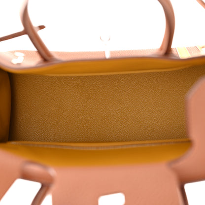 Hermes Togo Swift Officier Birkin 30 Gold Ambre 5 of 11