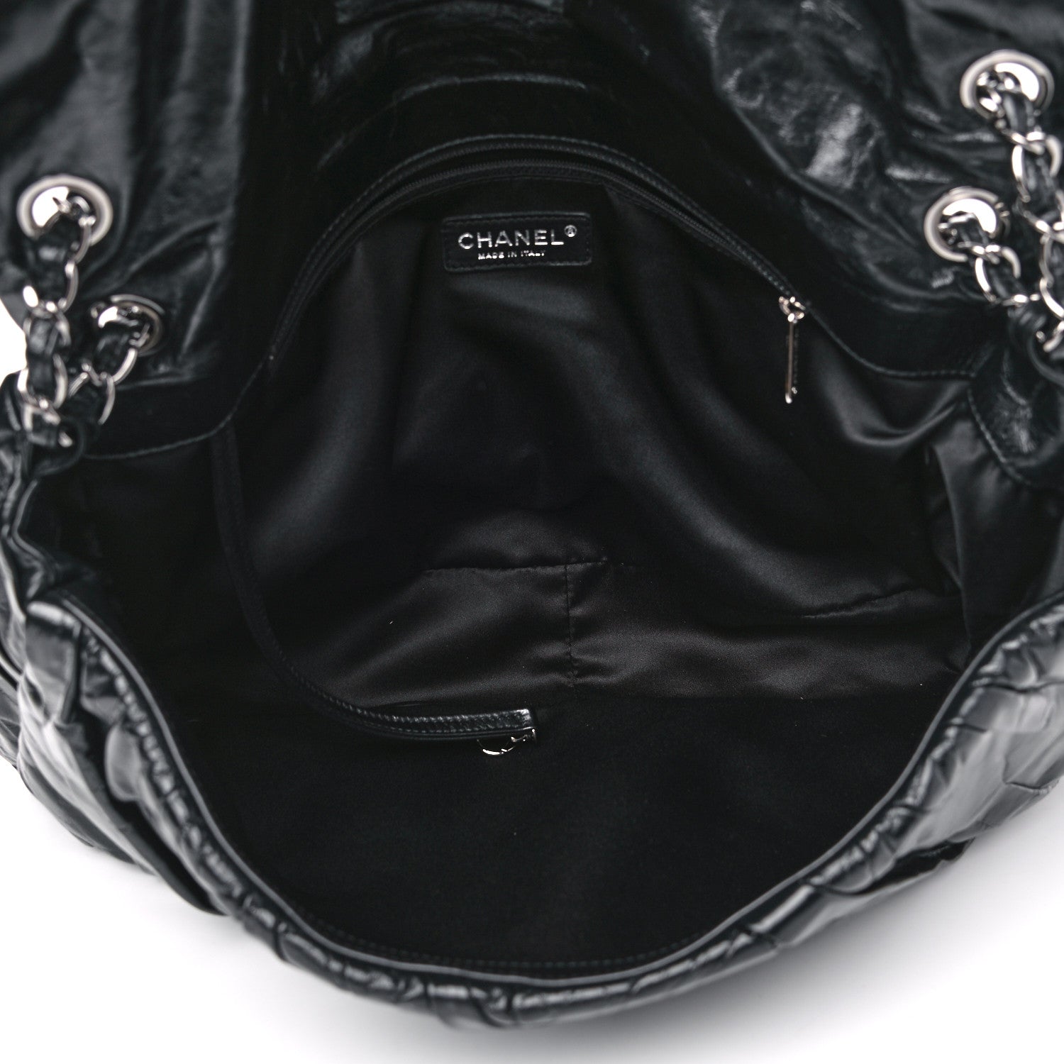 Chanel Glazed Calfskin Twisted Maxi Flap Black 4 of 4