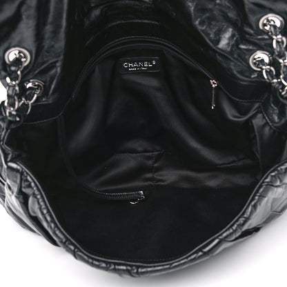 Chanel Glazed Calfskin Twisted Maxi Flap Black 4 of 4