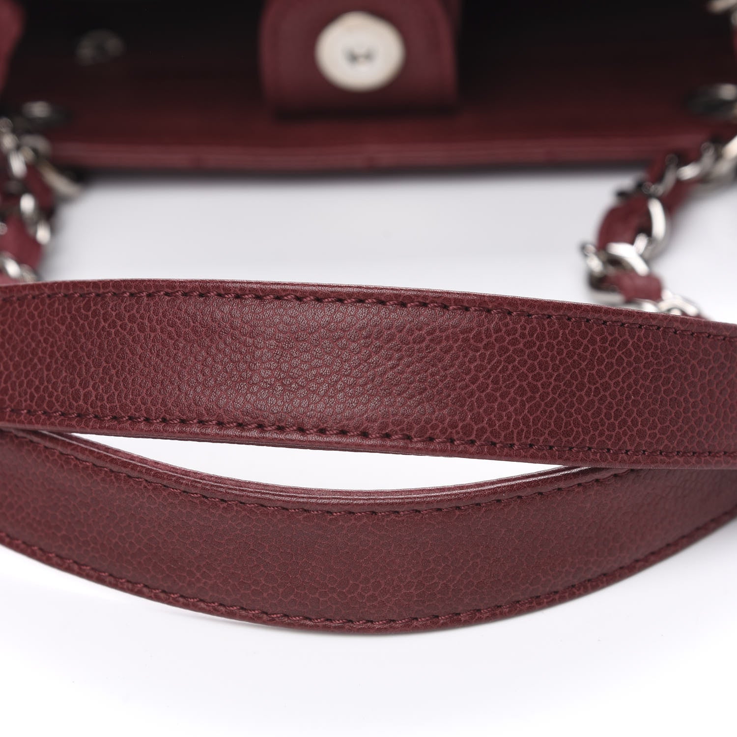 Chanel Caviar Quilted Petit Shopping Tote PST Burgundy 12 of 12