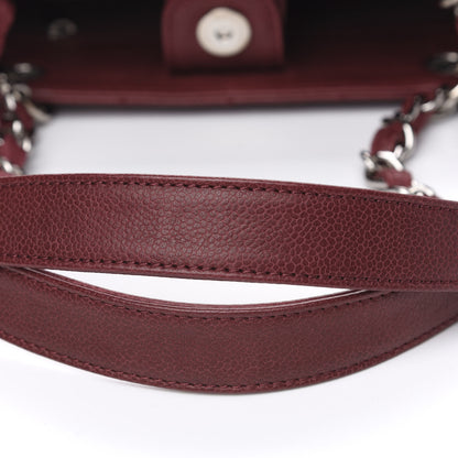 Chanel Caviar Quilted Petit Shopping Tote PST Burgundy 12 of 12