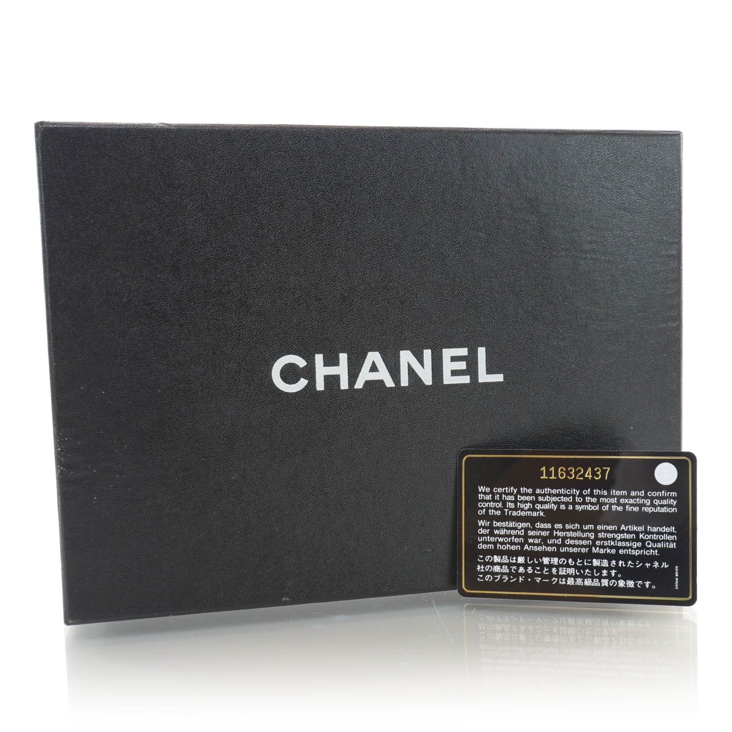 Calfskin Reissue Wallet On Chain WOC Dark Silver