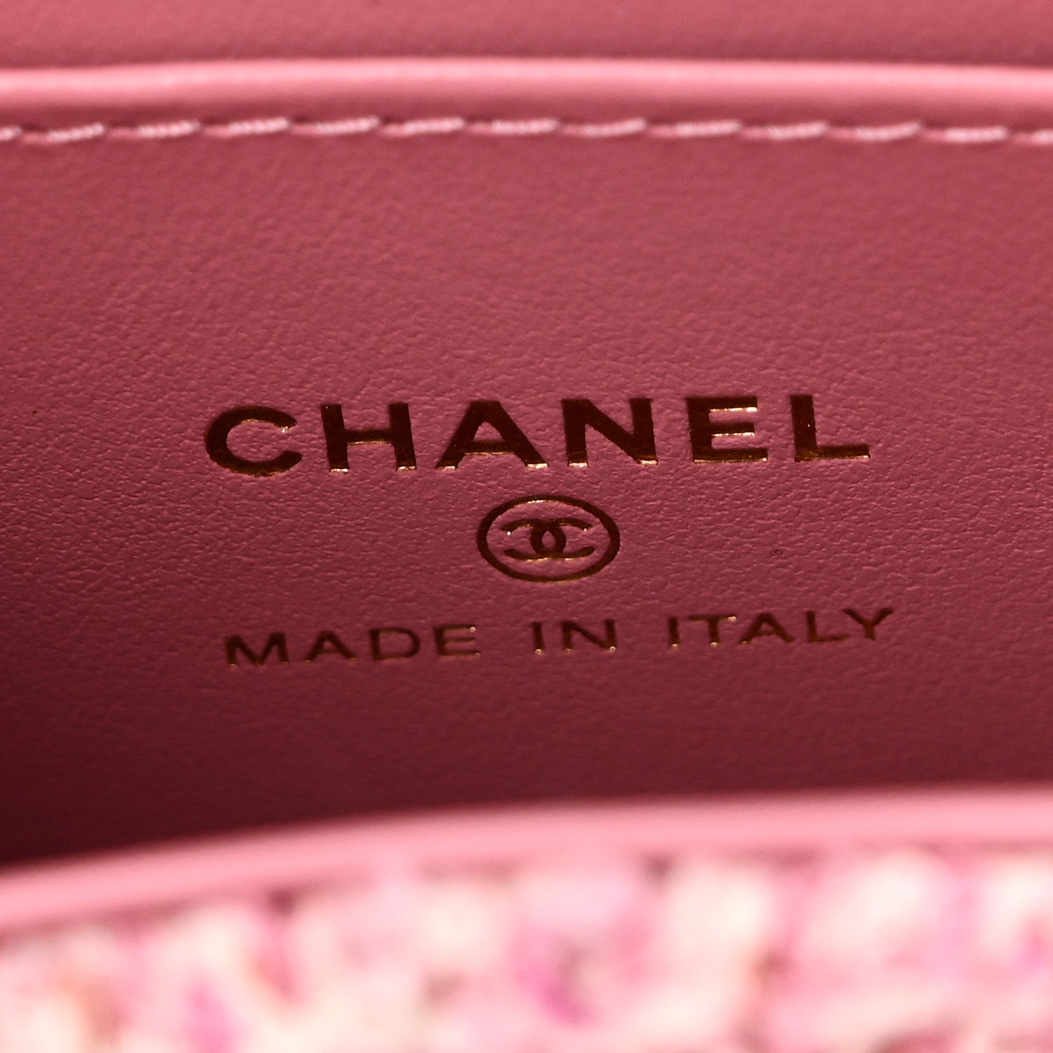 Chanel Tweed Quilted Mini Nano Kelly Shopper Pink 1906682