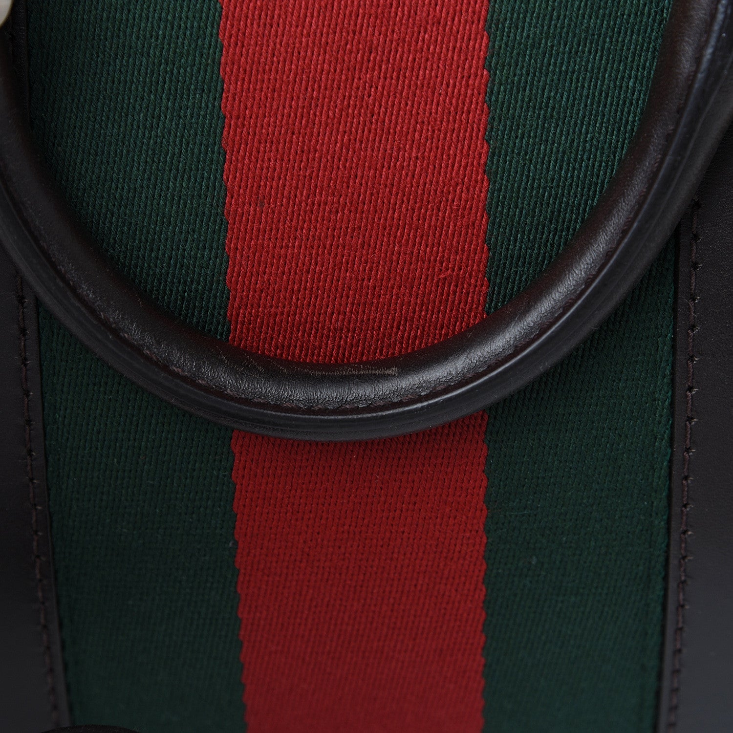 Gucci Monogram Vintage Web Medium Boston Dark Brown 19 of 21