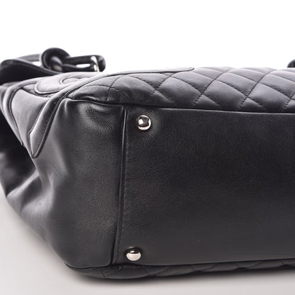 Chanel Calfskin Quilted Large Cambon Flap Black 12 of 13