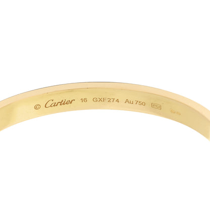 Cartier 18K Yellow Gold LOVE Bracelet 16 6 of 9