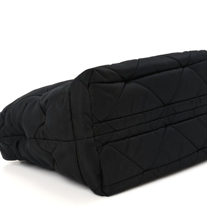 Prada Re-Nylon Nappa Triangle Quilted Padded Small Double Handled Zip Tote Black 8 of 9