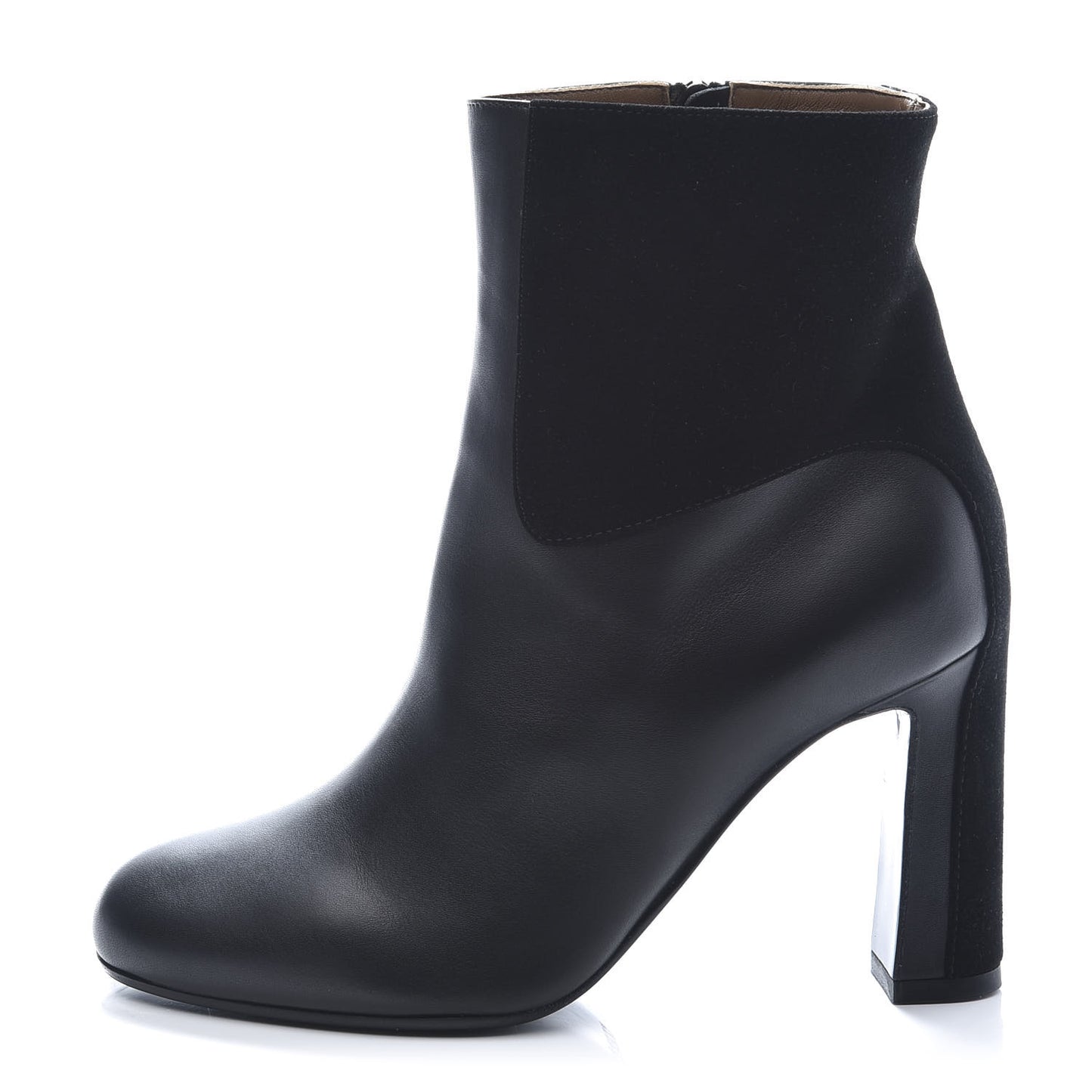 Nappa Suede Goatskin Jumper Ankle Boot 35 Black