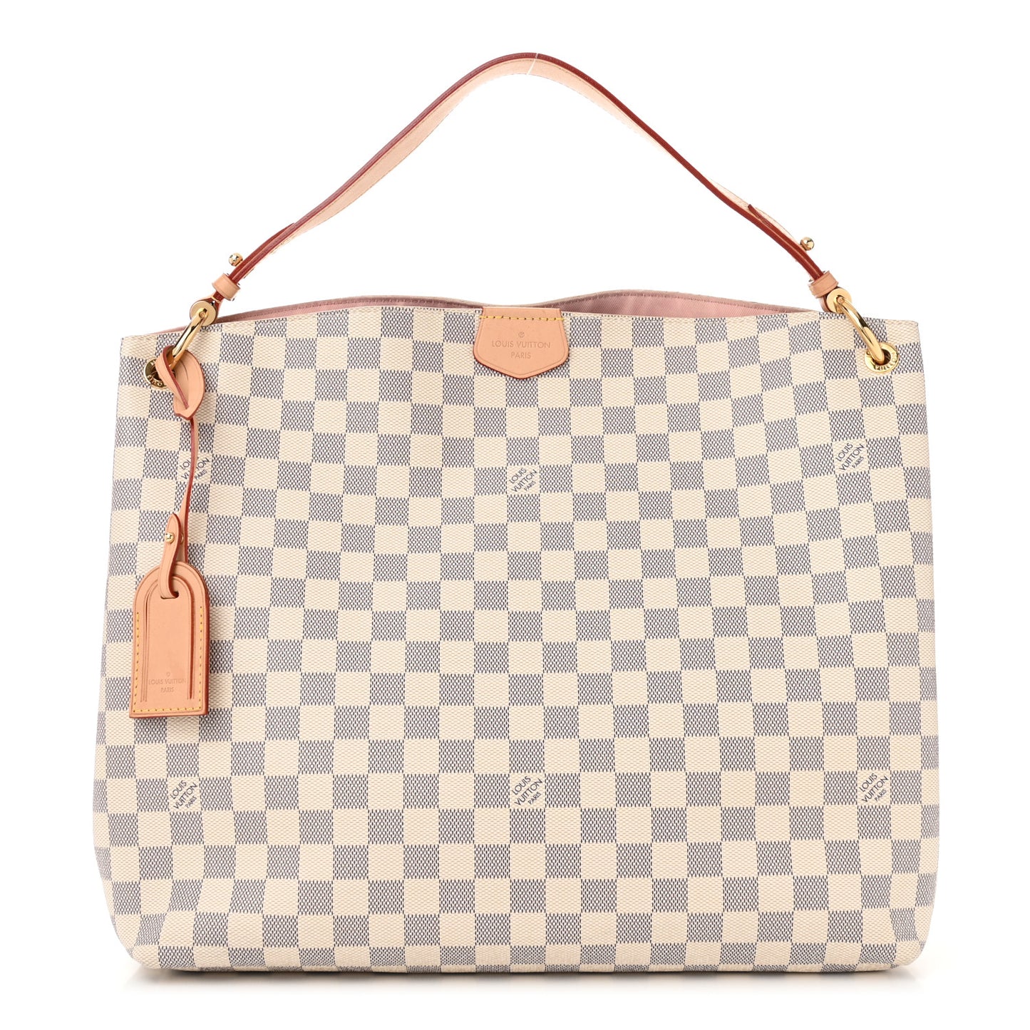 Damier Azur Graceful MM Rose Ballerine