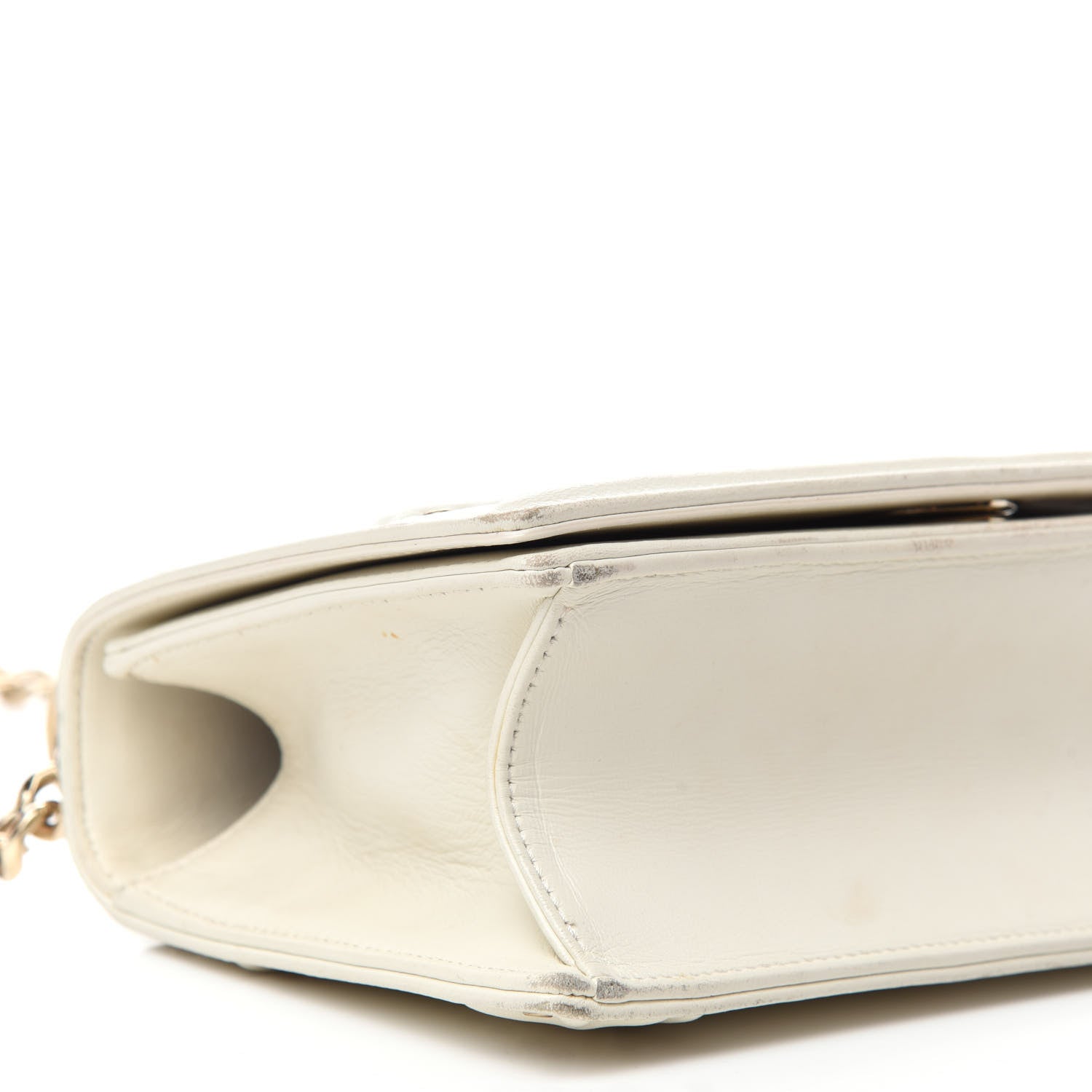 Christian Dior Lambskin Studded Medium Diorama Flap Bag Latte 10 of 17