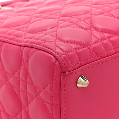 Christian Dior Lambskin Cannage Large Lady Dior Pink 10 of 15