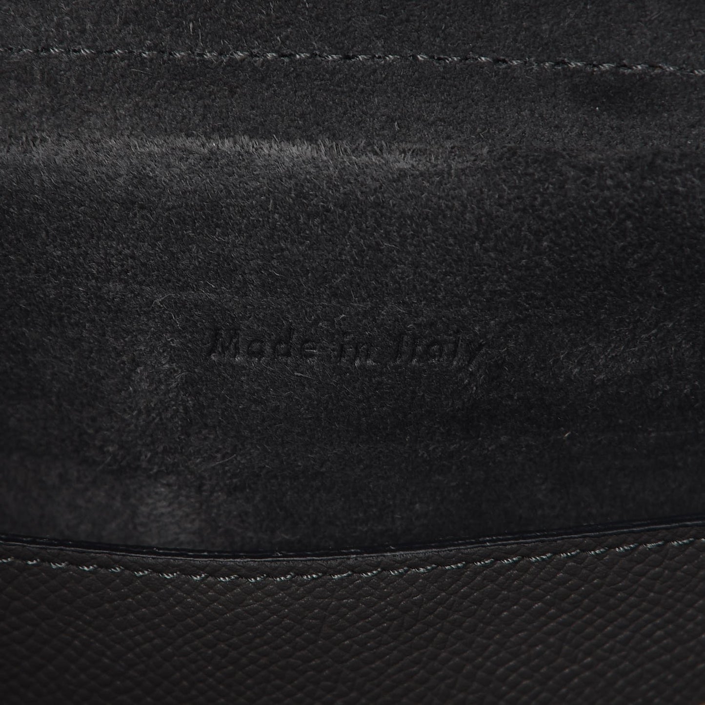 Grained Calfskin Micro Belt Bag Grey