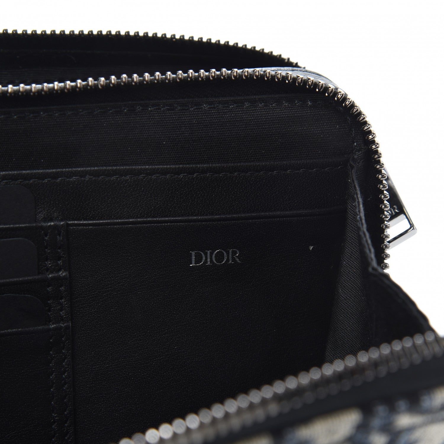 Christian Dior Oblique Pouch Navy Blue 6 of 10