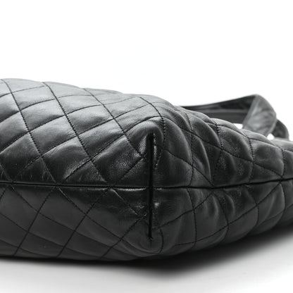 Saint Laurent Lambskin Quilted Maxi Icare Shopping Tote Black 11 of 12