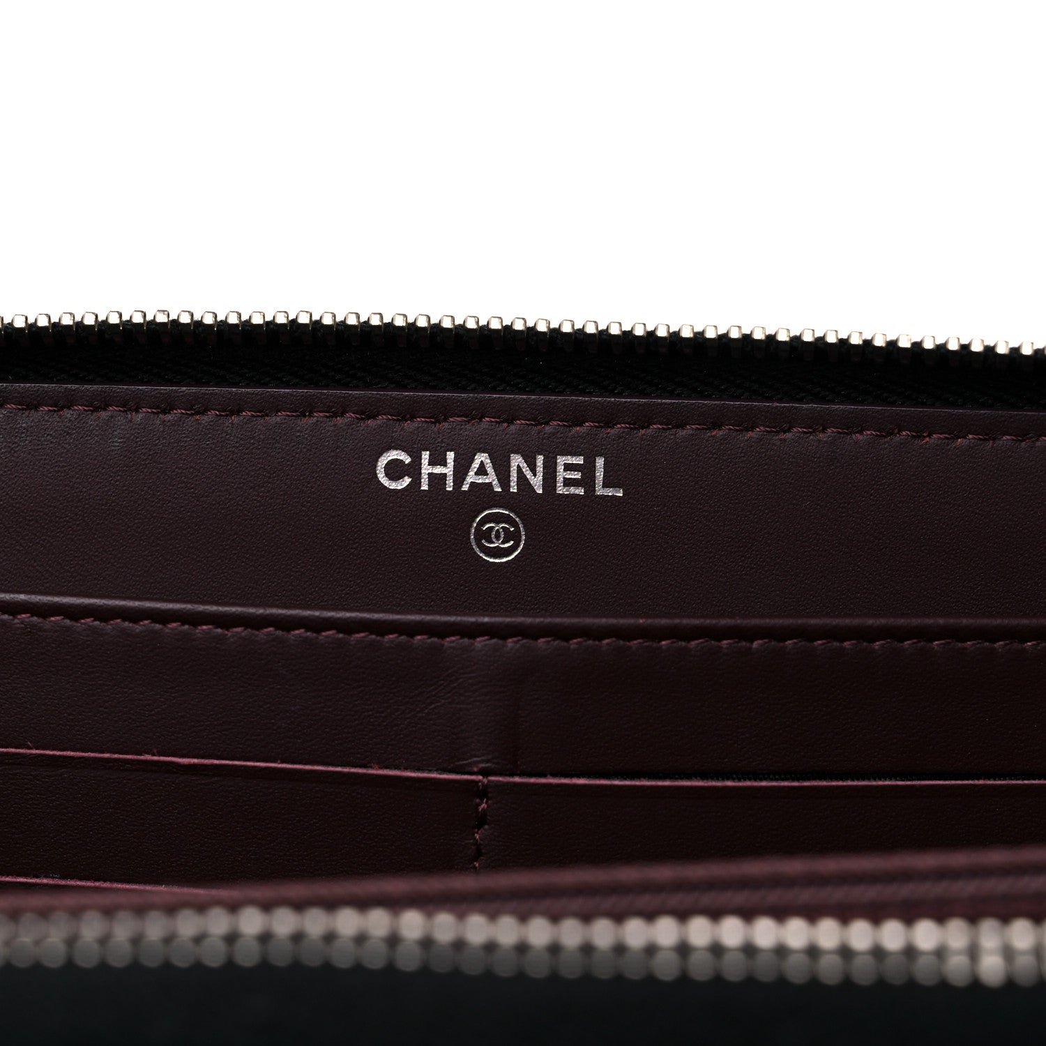 Chanel Caviar Quilted Large Gusset Zip Around Wallet Black 6 of 12