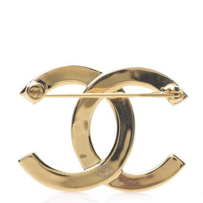 Chanel Metal Paris Button CC Large Brooch Gold 2 of 4