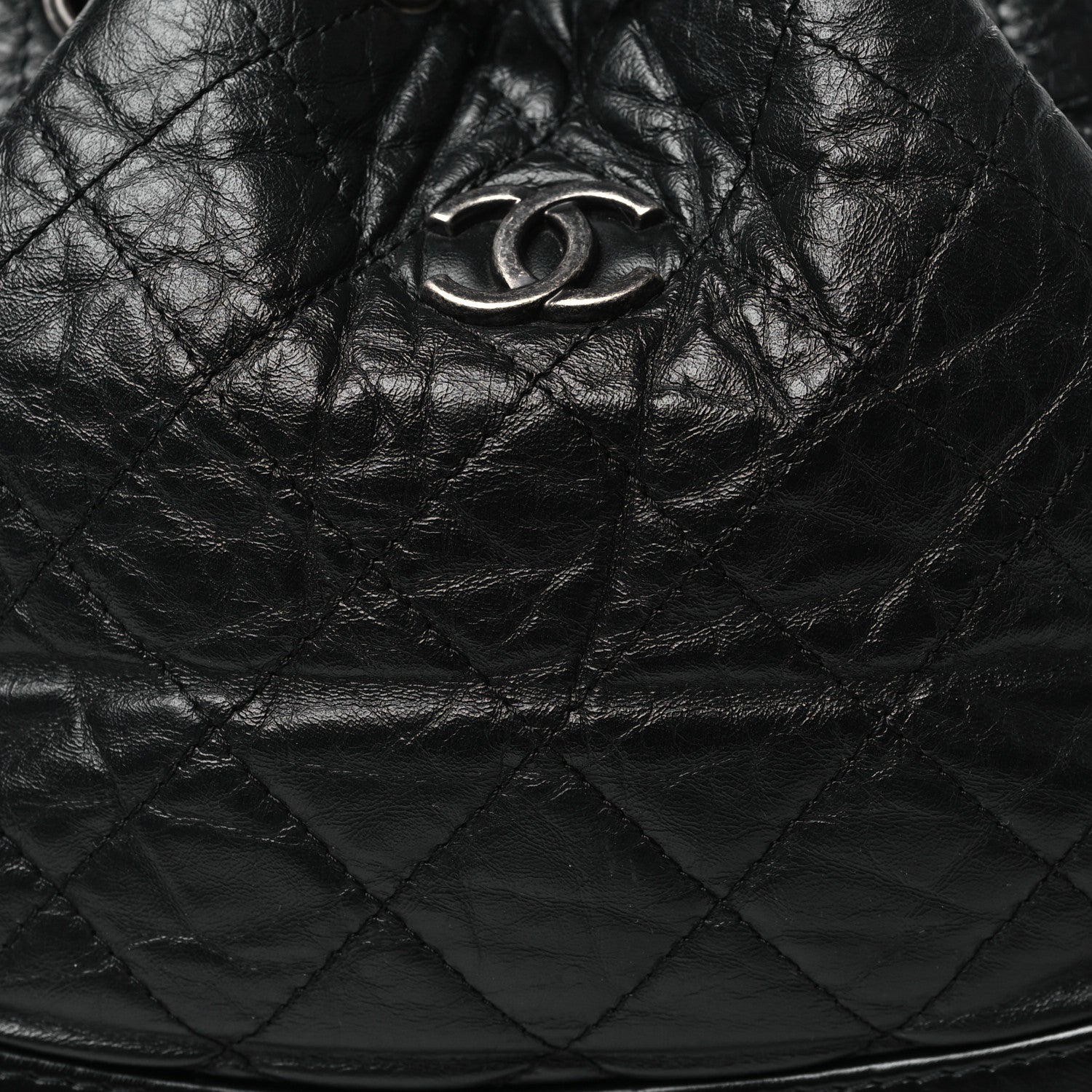 Chanel Aged Calfskin Quilted Small Gabrielle Backpack Black 8 of 10