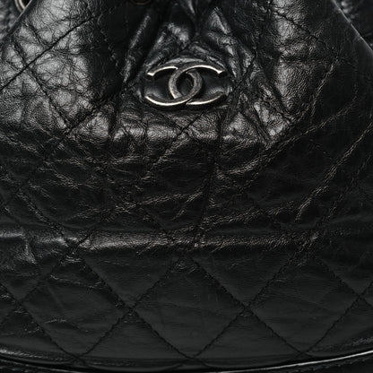 Chanel Aged Calfskin Quilted Small Gabrielle Backpack Black 8 of 10