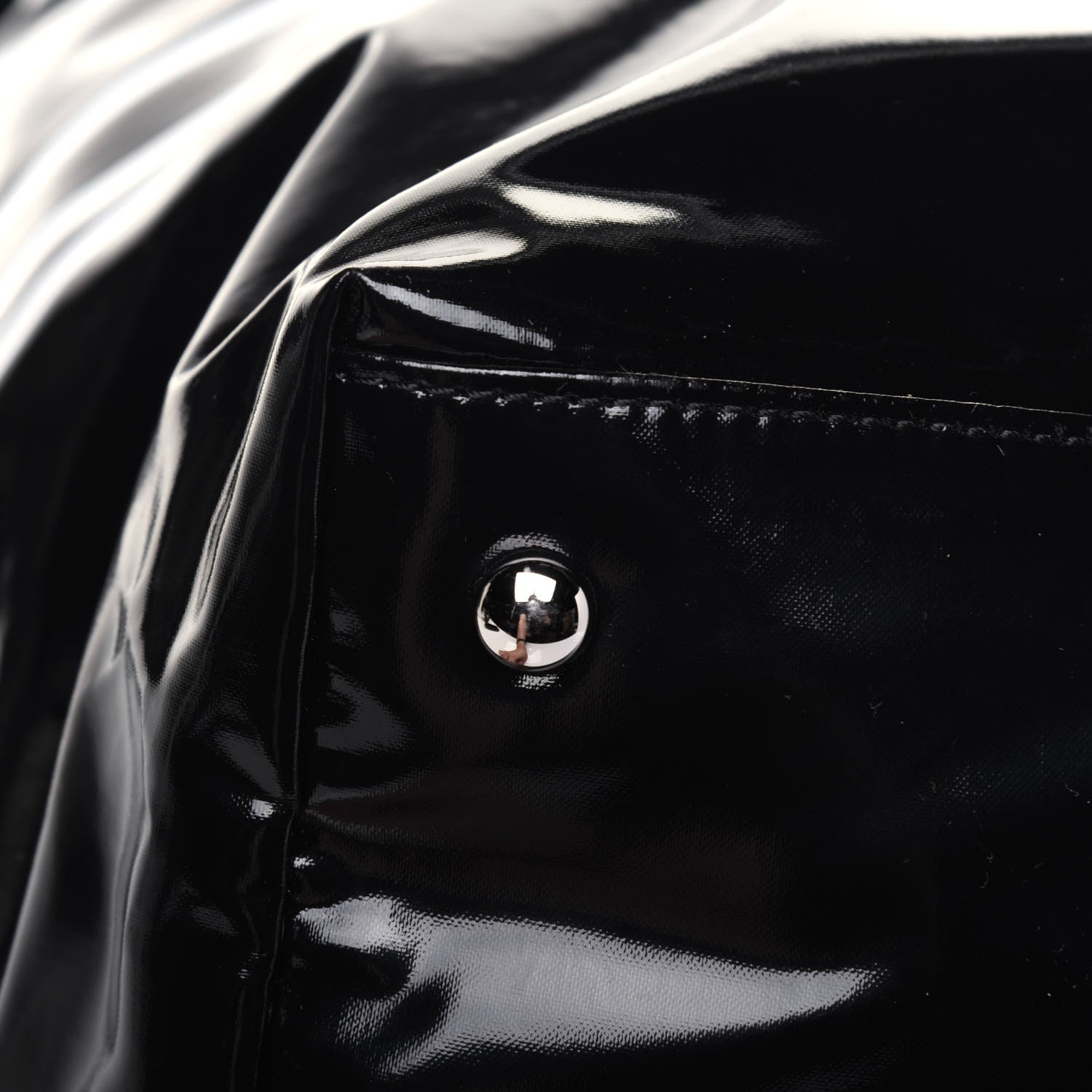 Chanel Vinyl Large La Pausa Bay Shopping Bag Black 11 of 25