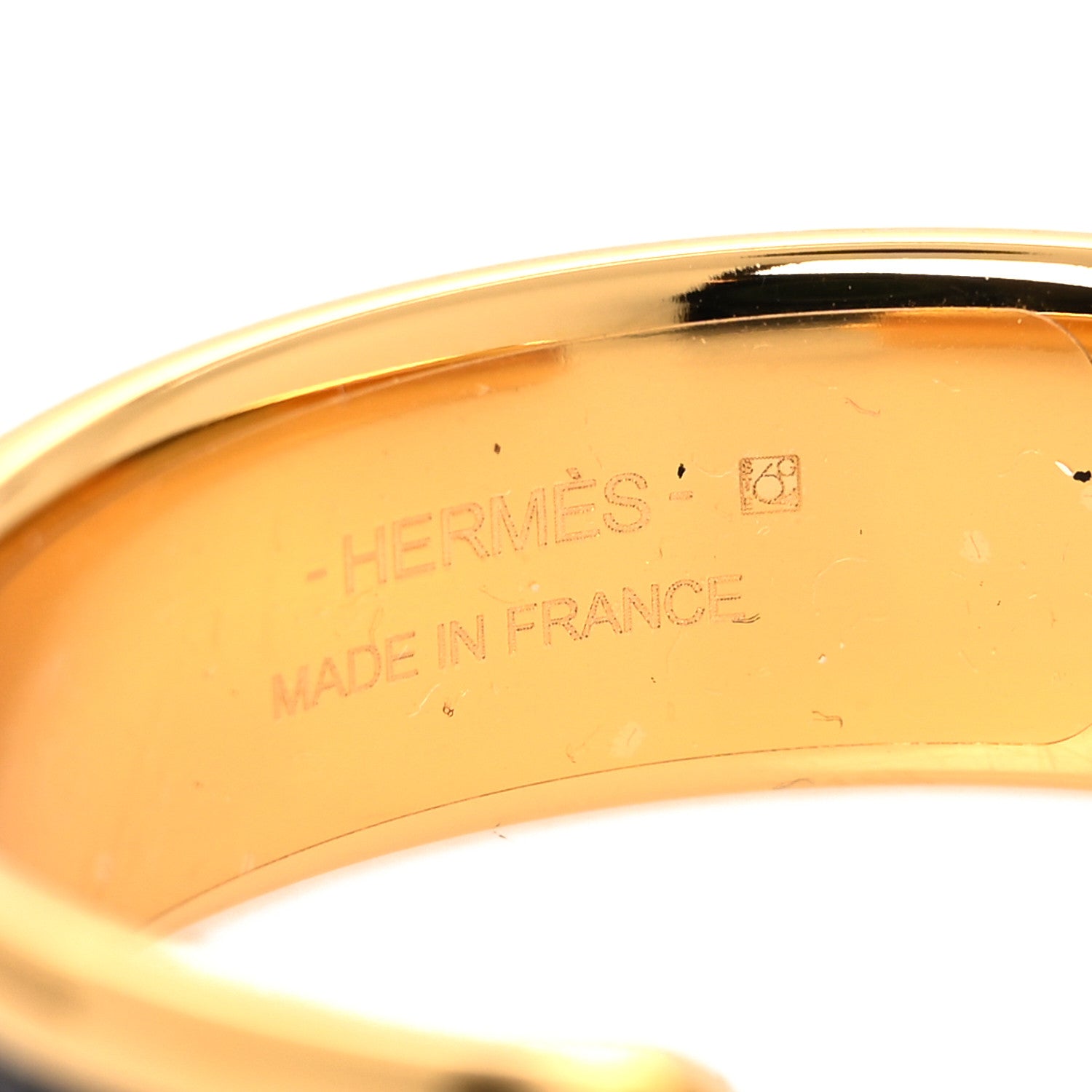 Hermes Lizard Olympe Earrings Black 4 of 5
