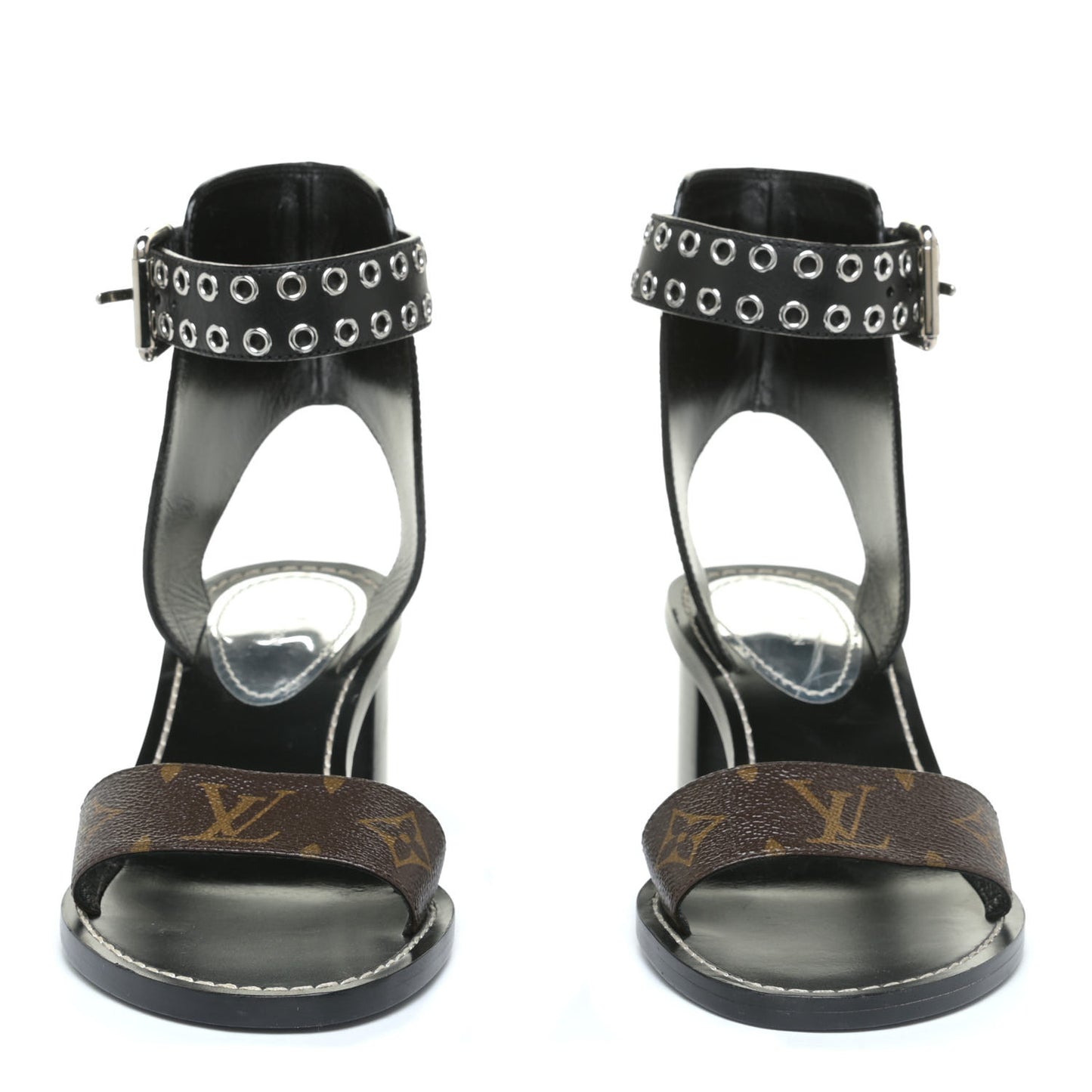 Calfskin Monogram Passenger Sandals 39 Black