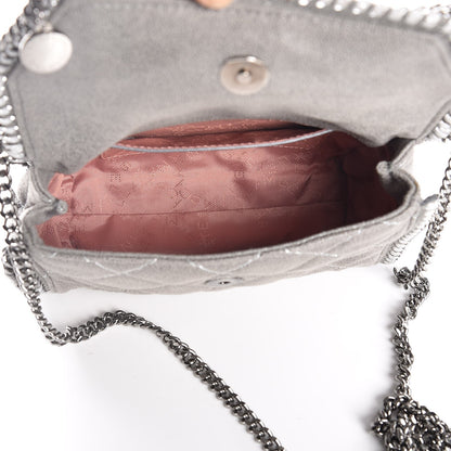 Stella McCartney Shaggy Deer Quilted Mini Falabella Grey 5 of 7