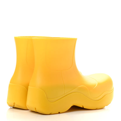 Bottega Veneta Rubber Puddle Ankle Boots 38 Egg Yolk 4 of 9