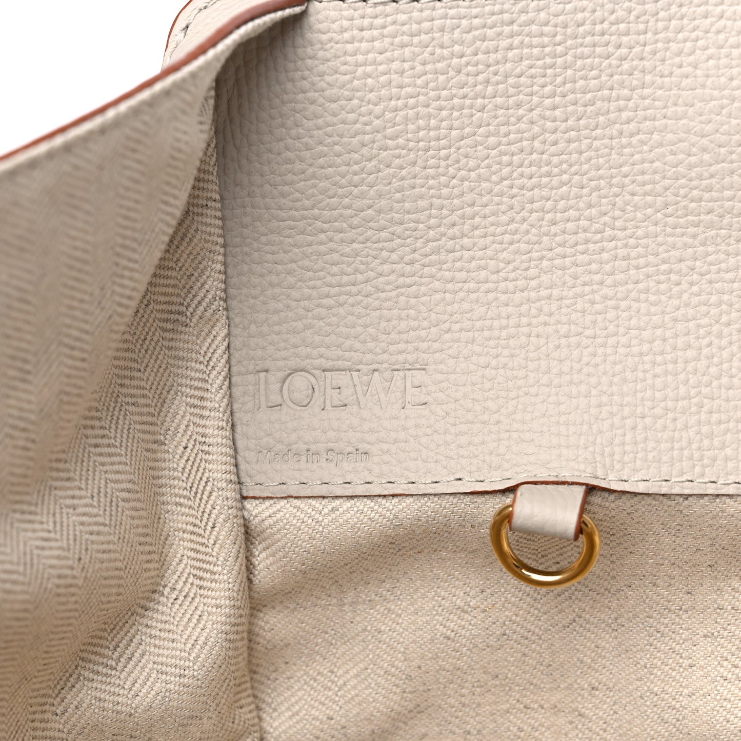 Grained Calfskin Small Hammock Shoulder Bag Light Ghost