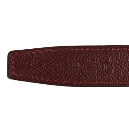 Hermes Swift Epsom 24mm H Belt 85 Rose Pourpre Rouge H 3 of 4
