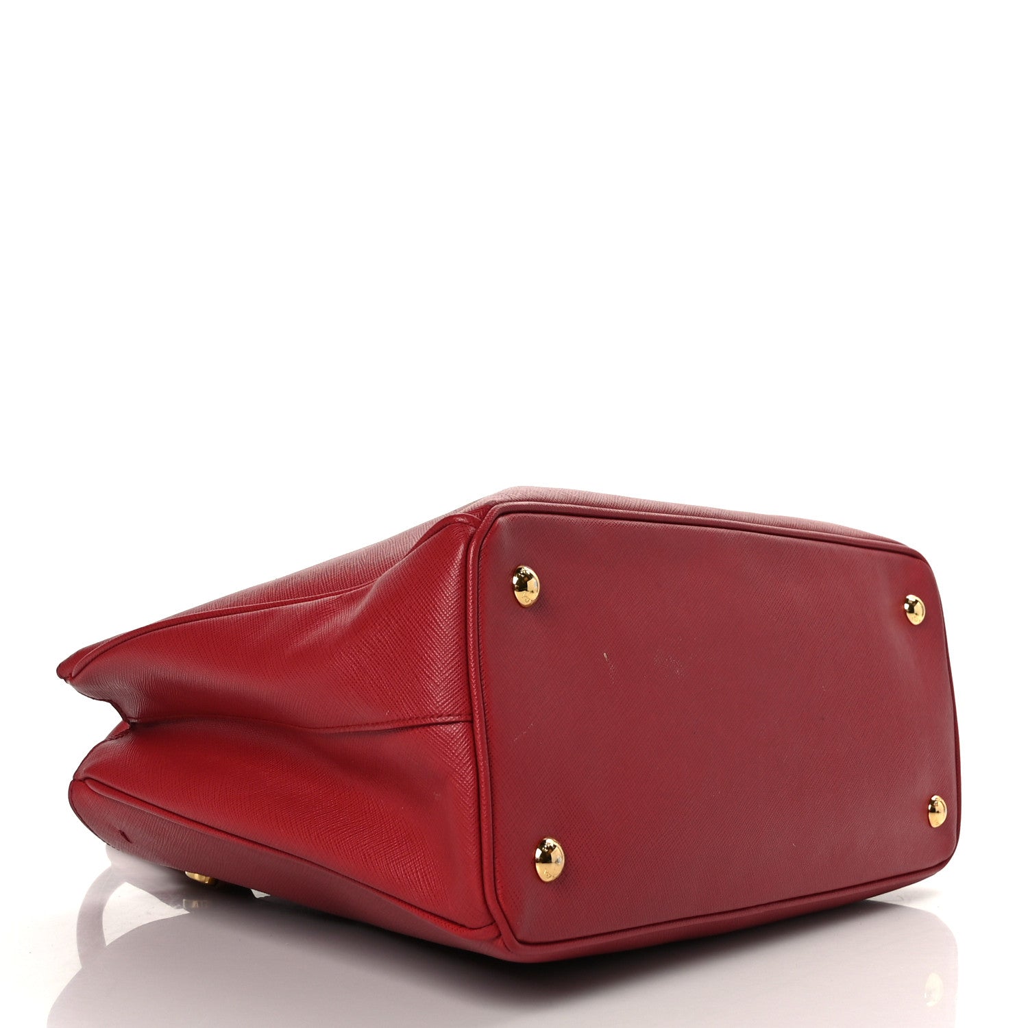 Prada Saffiano Medium Galleria Double Zip Tote Fuoco 4 of 13