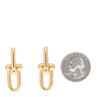 Tiffany 18K Yellow Gold Large HardWear Link Earrings 2 of 5