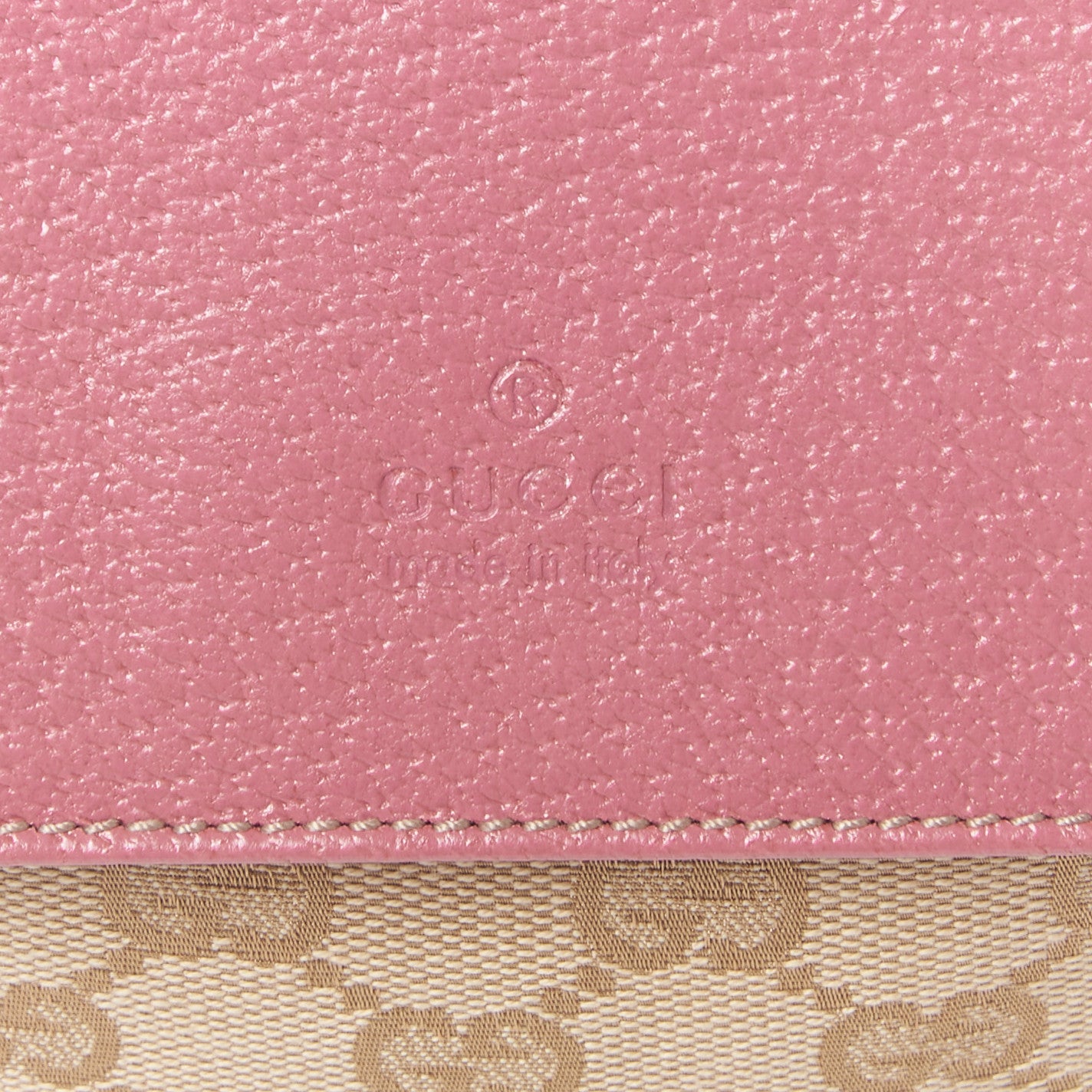 GG Monogram Web Double Pocket Belt Bag Pink