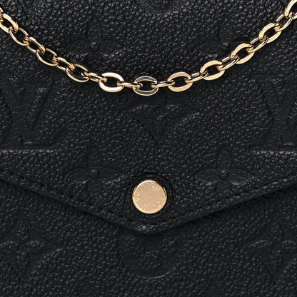 Louis Vuitton Empreinte Pochette Felicie Chain Wallet Black 7 of 12