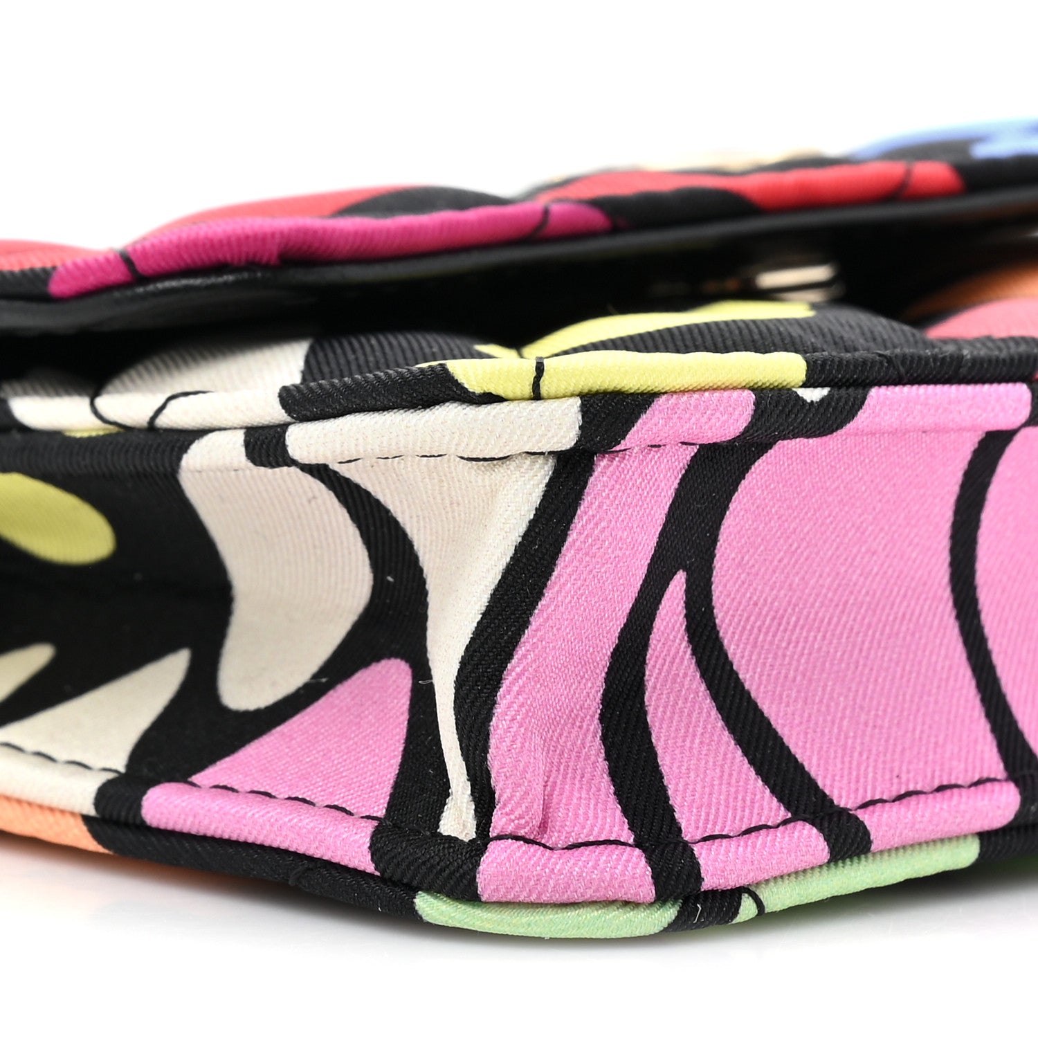Chanel Canvas Printed CC Mini Clutch With Chain Multicolor 10 of 11