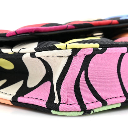 Chanel Canvas Printed CC Mini Clutch With Chain Multicolor 10 of 11