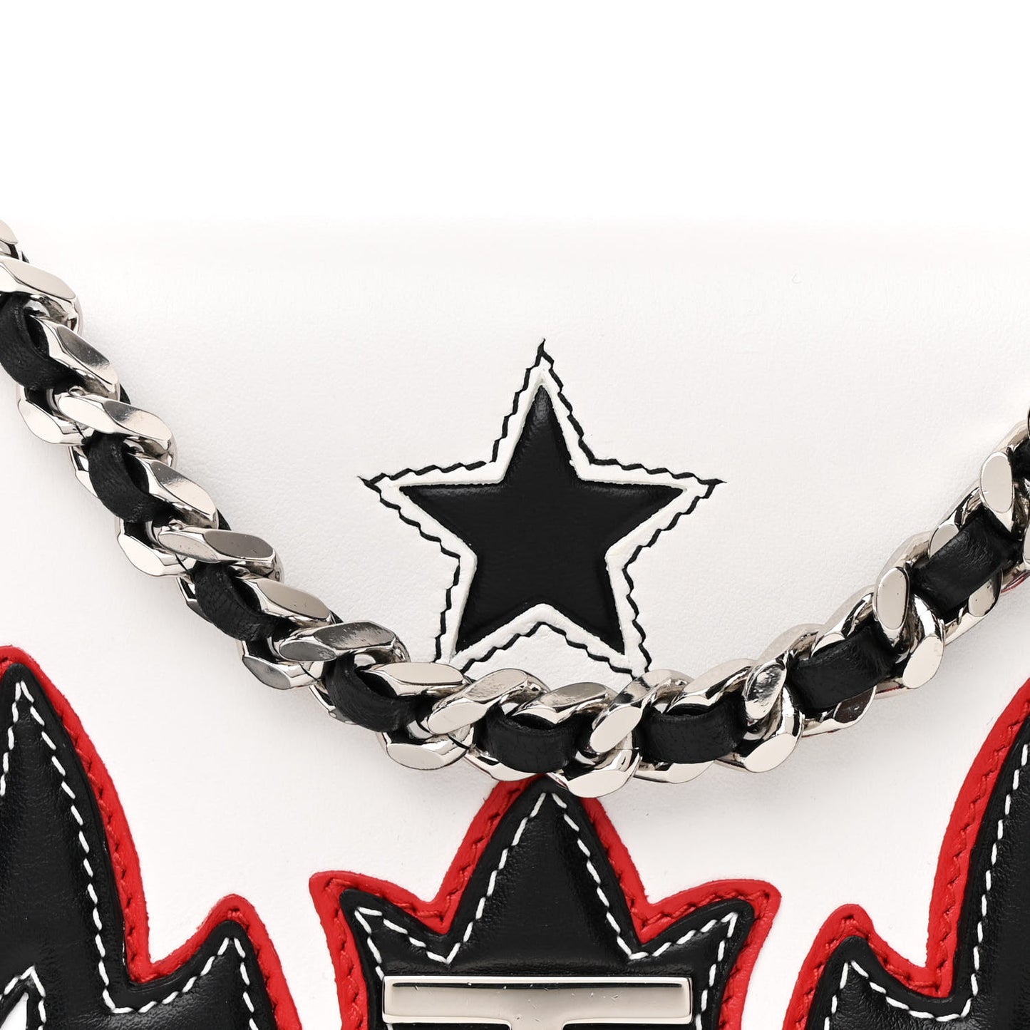 Calfskin Lola Bag White Multicolor