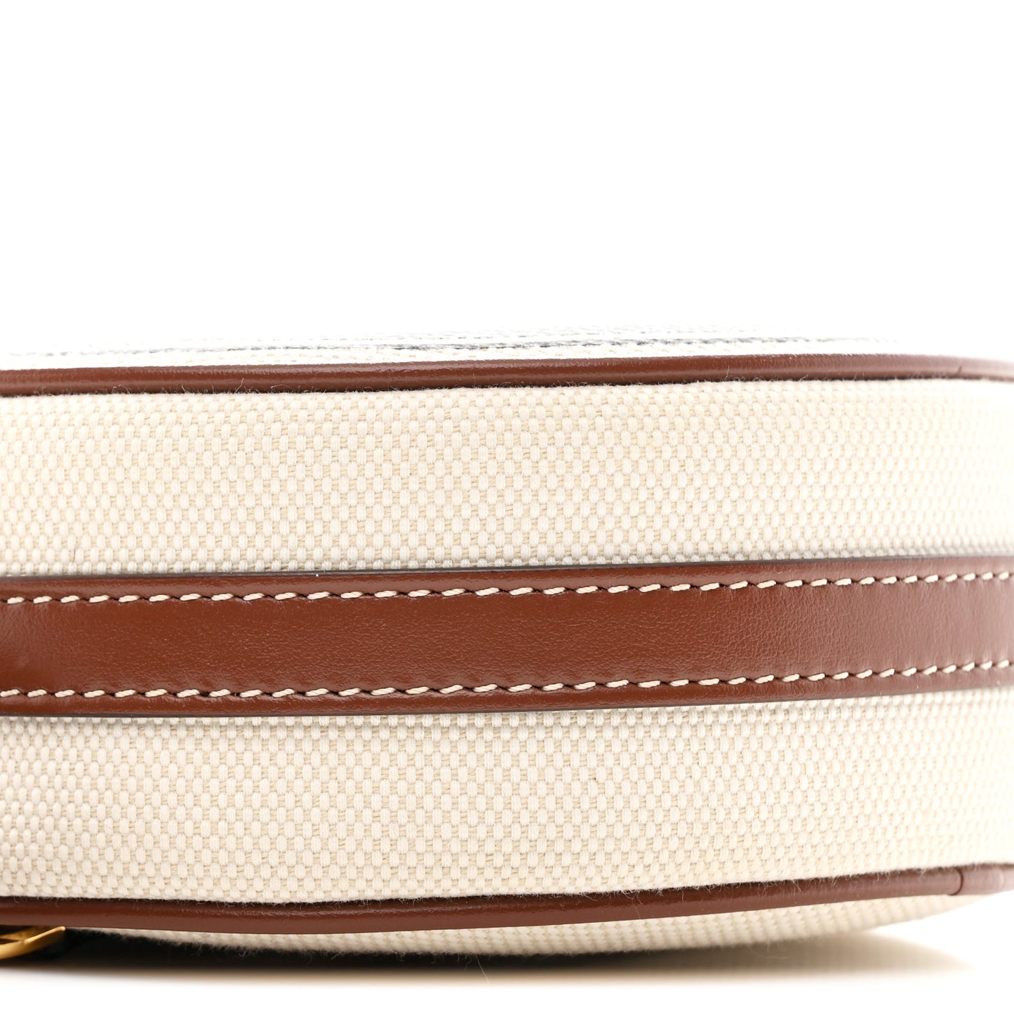 Canvas Calfskin Louise Bag Natural