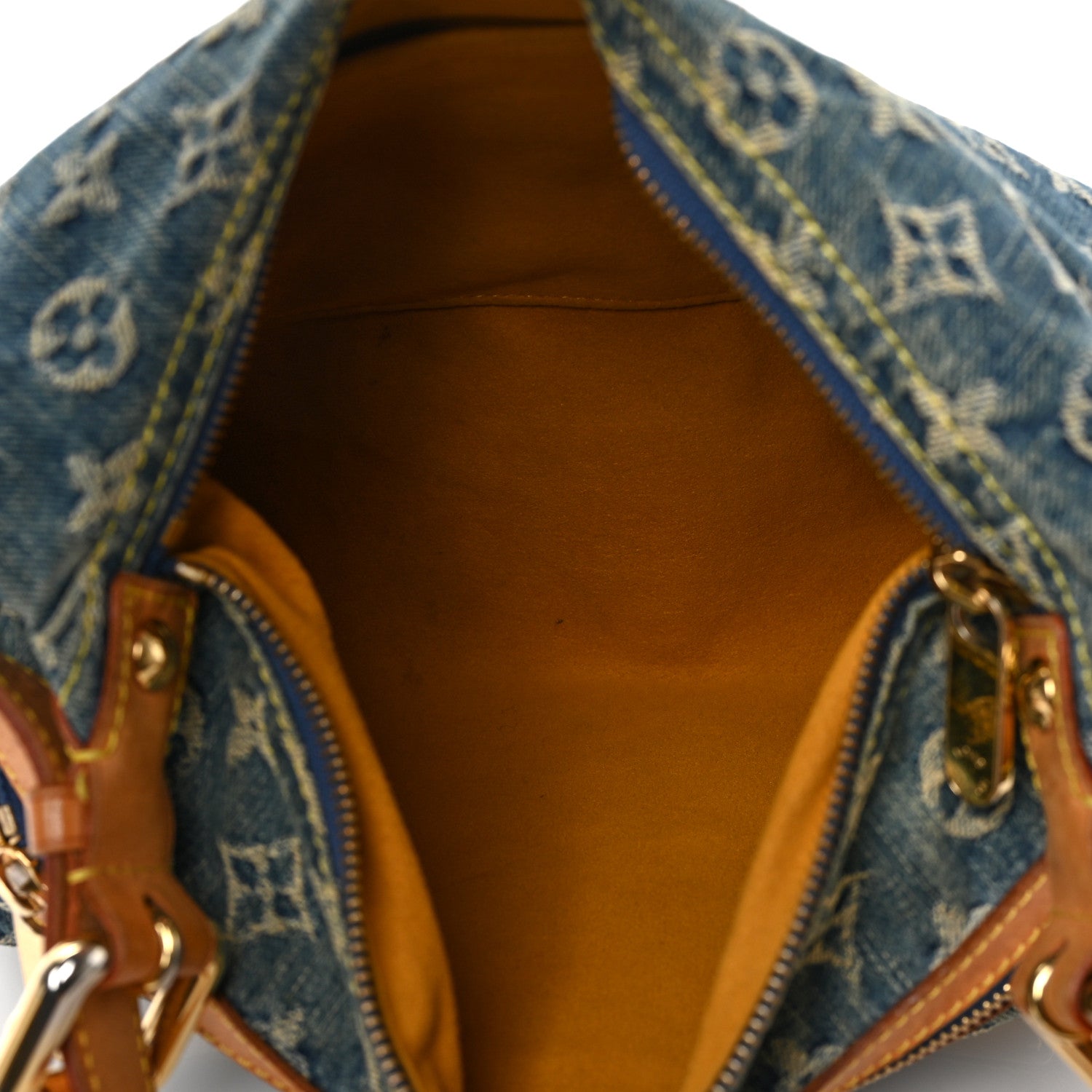 Louis Vuitton Monogram Denim Baggy PM Blue 5 of 9