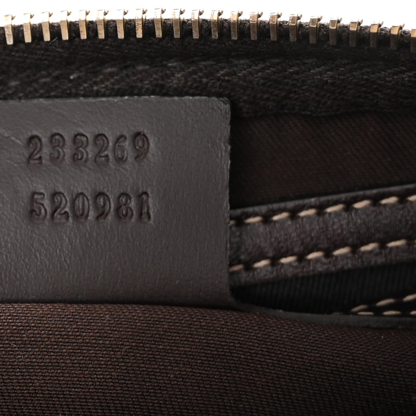 GG Supreme Monogram Belt Bag Dark Brown