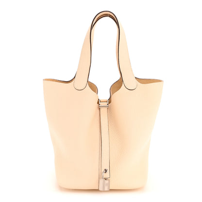 Hermes Taurillon Clemence Picotin Lock 22 MM Nata 1 of 12