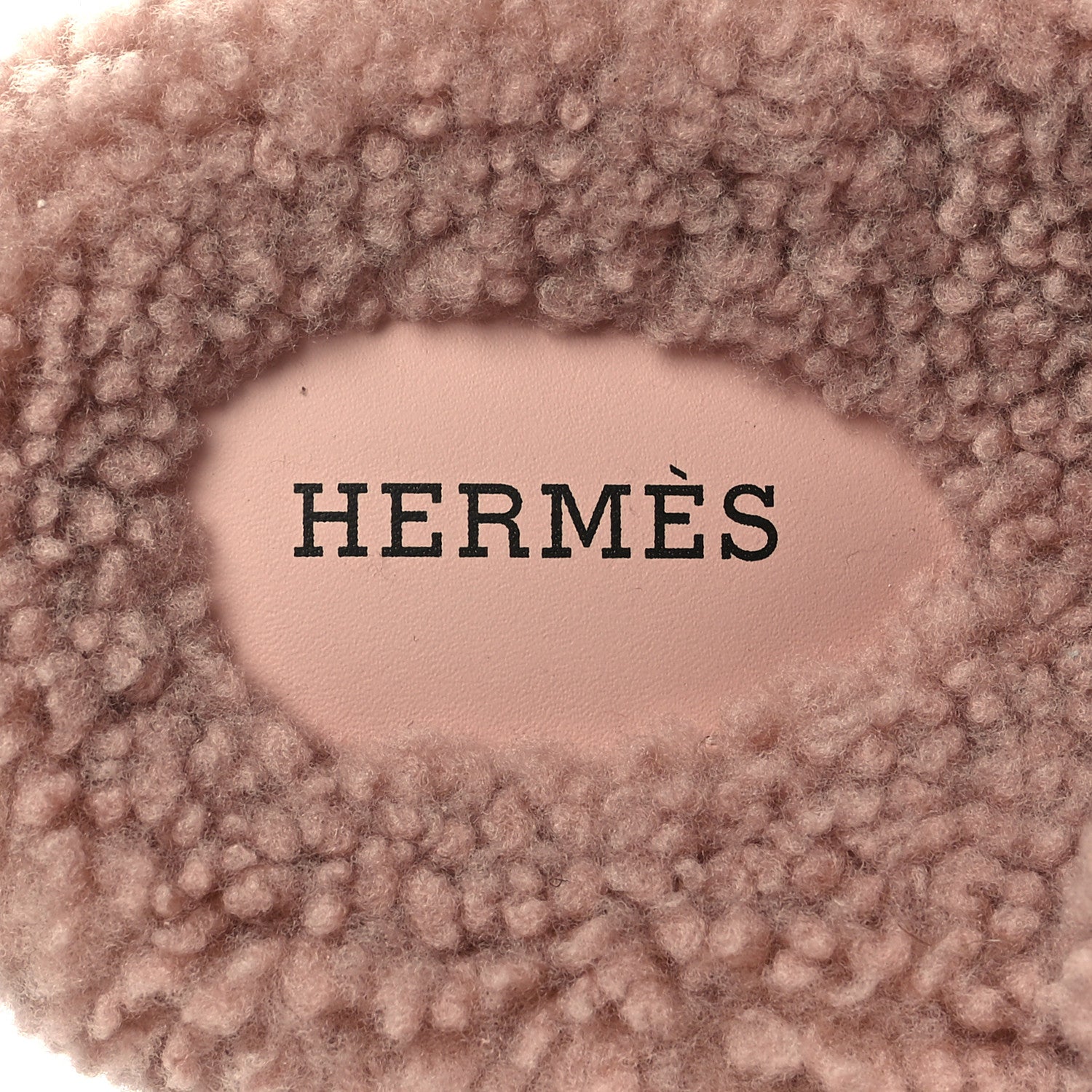 Hermes Woolskin Womens Chypre Sandals 40 Bois De Santal 7 of 7